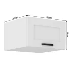 Felső szekrény, fehér, LULA 60 NAGU-36 1F