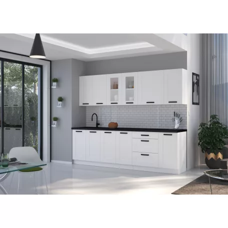 Felső szekrény, fehér, LULA 40 GS-90 1F