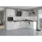 Szekrény beépített hűtőhöz, fehér, LULA 60 LO-210 2F