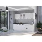 Alsó szekrény kihúzható kosárral, fehér, LULA D15 CARGO