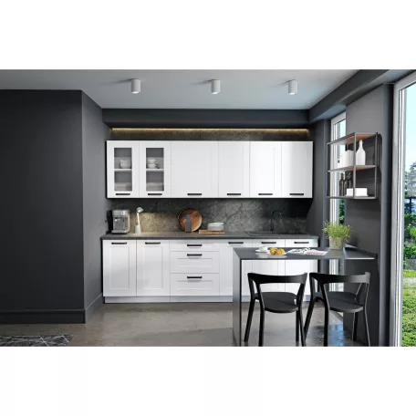 Felső polcos szekrény, fehér, LULA 15 G-90 OTW