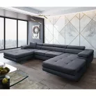 Univerzális ülőgarnitúra, szürke, AMARETA U