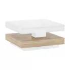 Dohányzóasztal, fehér/ sonoma tölgy, MANDY