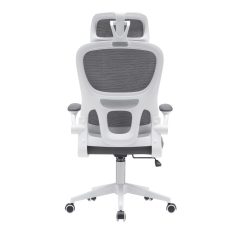 Irodai szék, sötétszürke/fehér, RENARD