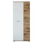 Szekrény, wotan tölgy/fehér, IRIA 2D A