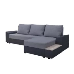   Univerzális ülőgarnitúra, sötétszürke/szürke, FERGUS ROH