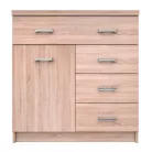 Komód 1D4S, sonoma tölgy, TOPTY TYP 20