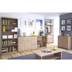 Komód 2D5S, sonoma tölgy, TOPTY TYP 22