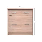 Cipősszekrény 2K, sonoma tölgy, TOPTY TYP 25