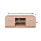 RTV asztal 2D, sonoma tölgy, TOPTY TYP 35