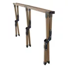 Kempingasztal, barna, ARTUR