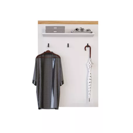 Fogas panel 90, fehér/wotan tölgy, VILGO