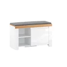 Cipősszekrény 1D, fehér/wotan tölgy, VILGO