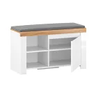 Cipősszekrény 1D, fehér/wotan tölgy, VILGO