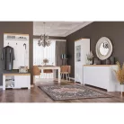 Cipősszekrény 1D, fehér/wotan tölgy, VILGO