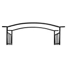 Kerti pad pergolával, fekete, HAIFA