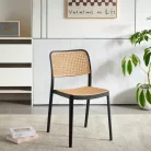 Rakásolható szék, fekete/bézs, RAVID TYP 1