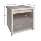 Éjjeliszekrény 1S, nairobi gesztenye/onix, JESI