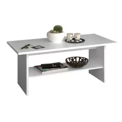 Dohányzóasztal 120, fehér, ERODIN