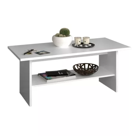 Dohányzóasztal 120, fehér, ERODIN