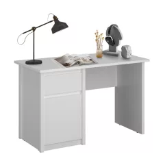 Számítógépasztal 1D1S/120, fehér, ERODIN