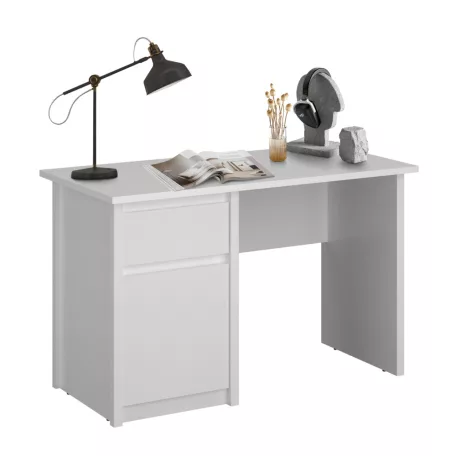 Számítógépasztal 1D1S/120, fehér, ERODIN