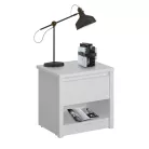 Éjjeliszekrény 1S, fehér, ERODIN