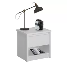 Éjjeliszekrény 1S, fehér, ERODIN