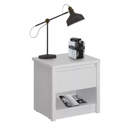 Éjjeliszekrény 1S, fehér, ERODIN