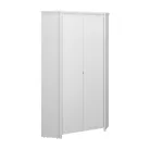 Sarokszekrény 2D, fehér, ERODIN