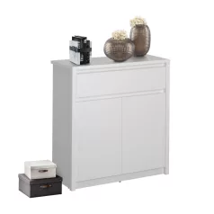 Komód 2D1S, fehér, ERODIN