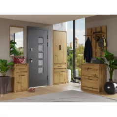 Szekrény 4D1S/40, artisan tölgy, AIRON