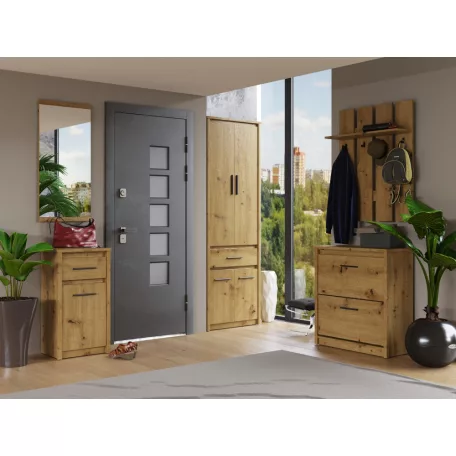 Szekrény 4D1S/40, artisan tölgy, AIRON