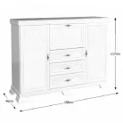 Komód, sosna andersen, KORA KK6P NEW