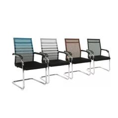 Tárgyalószék, fekete/barna, ESIN