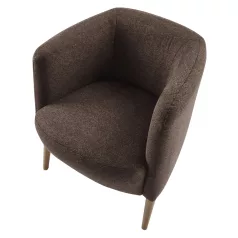 Fotel, barna/bükk, ALIEN