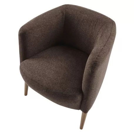 Fotel, barna/bükk, ALIEN