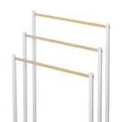 Törölközőtartó állvány, fehér, POLDO