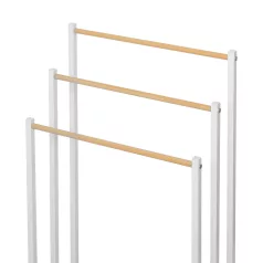 Törölközőtartó állvány, fehér, POLDO