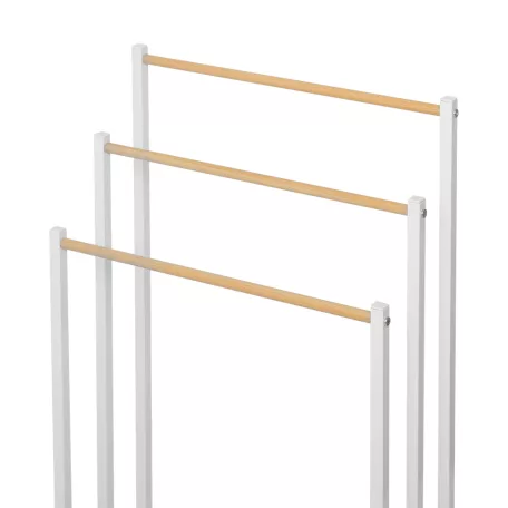 Törölközőtartó állvány, fehér, POLDO