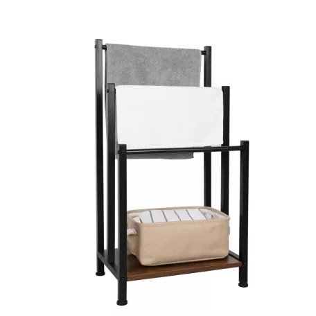 Törölközőtartó, fekete, OGIN