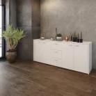 Kombinált komód, fehér, HUGOS 180