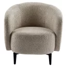 Fotel, bézs/fekete, PRESO