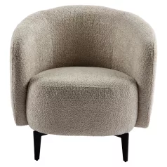 Fotel, bézs/fekete, PRESO