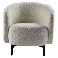 Fotel, fehér/fekete, PRESO