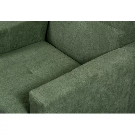 Fotel, zöld szövet, VALDO