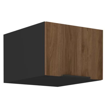 Felső szekrény, okapi dió/fekete, MENZO 50 NAGU-36 1F