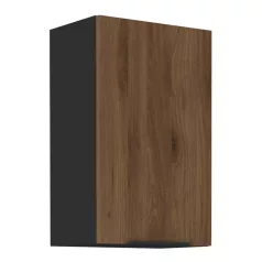 Felső szekrény, okapi dió/fekete, MENZO 45 G-72 1F