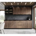 Felső szekrény, okapi dió/fekete, MENZO 40 G-72 1F