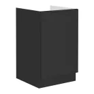 Mosogató szekrény, fekete, SIBER 50 ZL 1F BB